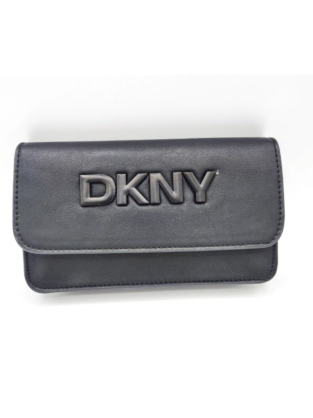 DKNY Black Belt Bag Womens Fanny Pack Waist Pouch Logo 6.5 Inches